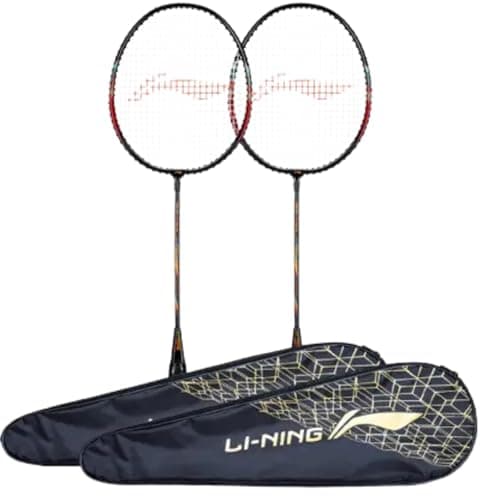 Li-Ning Smash XP 60 IV Strung Badminton Racquets – Pack of 2 | Lightweight, Durable with Full Cover | Ideal for Beginners & Recreational Players