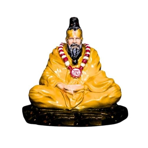 ANI DIVINE Premanand Ji Maharaj Resin Murti Divine Sculpture || Peaceful Premanand Ji Maharaj Sculpture for Car Dashboard, Pooja Home, Living Room, Home Temple and Office Table
