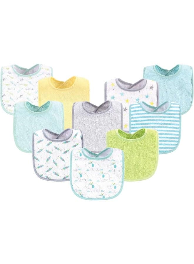 Luvable Friends Unisex Baby Cotton Terry Bibs