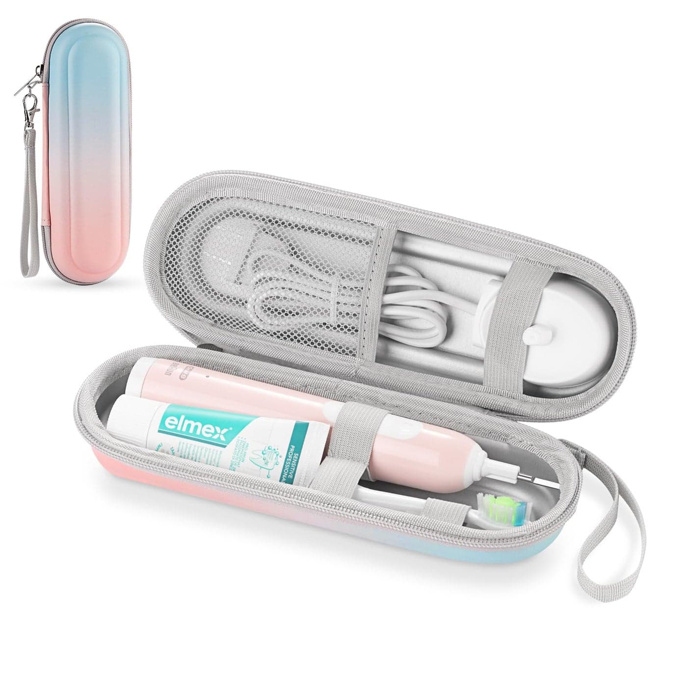 TYSORETY Toothbrush Travel Case for Oral BOralB Pro 1000 1500 5000 7000 Philips Sonicare 4100 1100 5300 5100 6100iO Electric Toothbrush Hard Protective Storage Bag Gradient