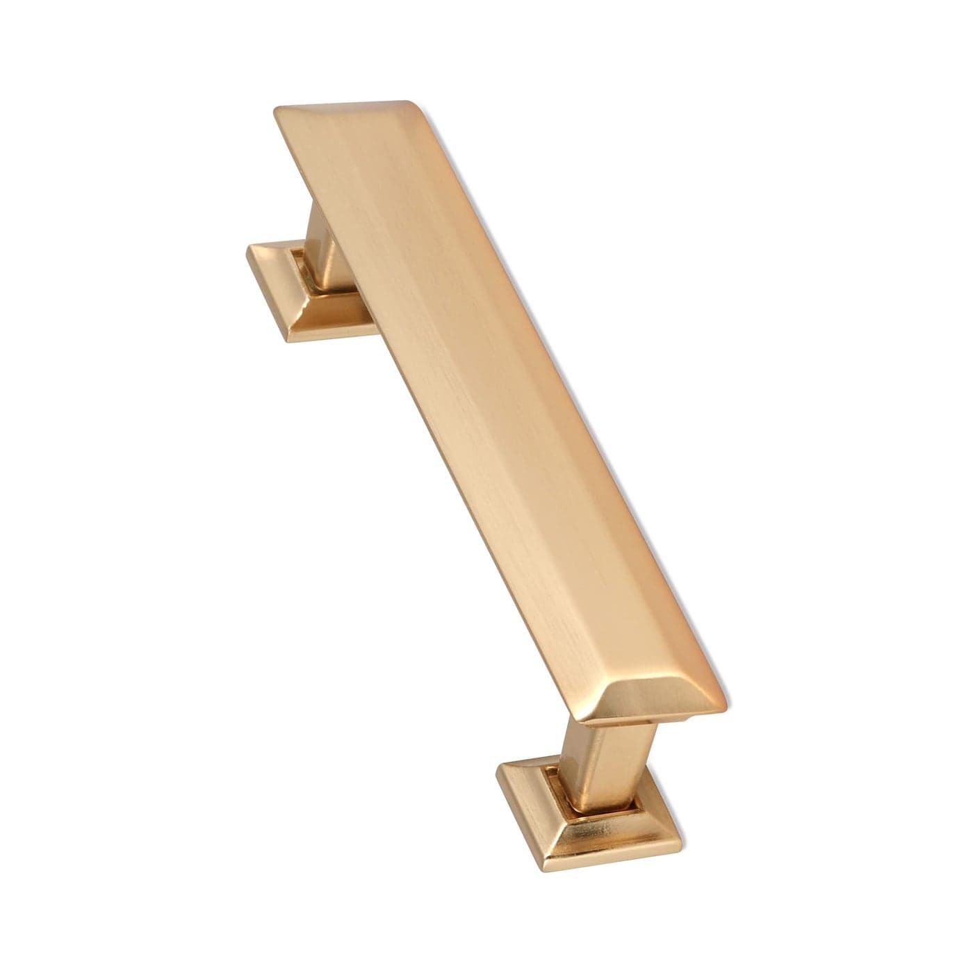 Southern Hills 5pc Gold Pulls for Cabinets 4 Screw Spaced Handles for Cabinets and Drawers Kitchen Dresser Drawer Handles Brushed Gold Cabinet Pulls