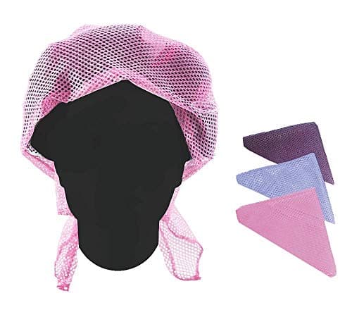 Tredoni 50x35 Triangular Hair Setting Net - Universal Size Curler Rolls Holder Drying Net, Multi-Color (1 pcs)