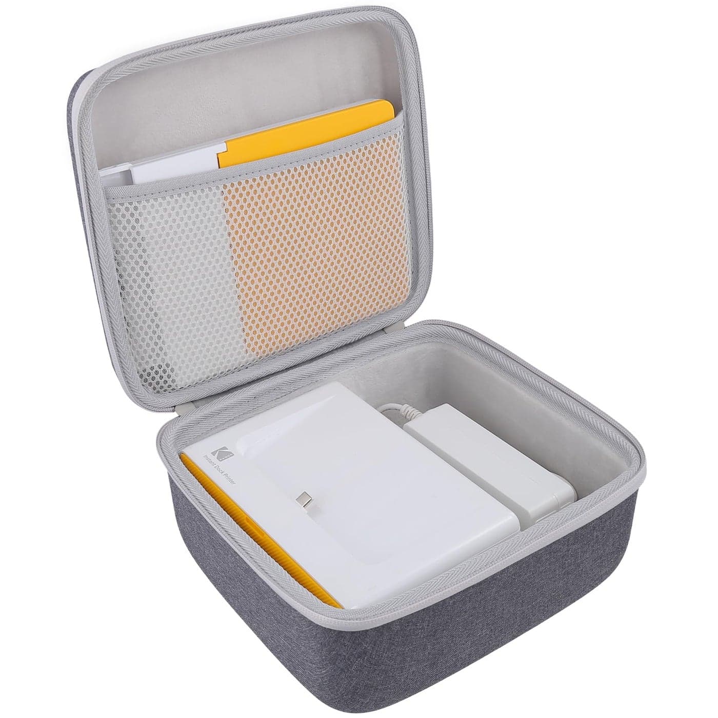 co2CREA Hard Case Compatible with KODAK Dock Plus 4PASS Instant Photo Printer 4x6, Photo Papers/Power Adapter/Cartridge and Other Accessories, Grey Case
