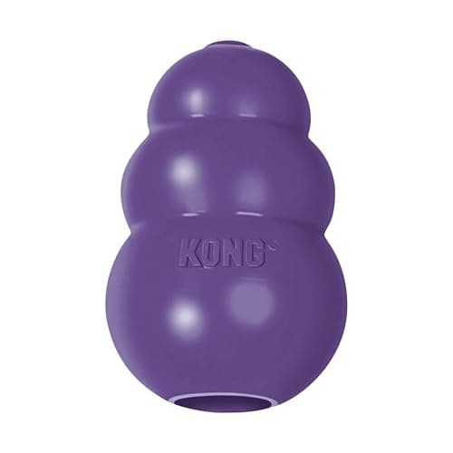 KONG Senior Dog Toy with Gentle Natural Rubber Durable Dog Toy for Older Dogs Use Treats with Stuffable Chew Toy Treat Toy for Chewing Fetching for Medium Dogs
