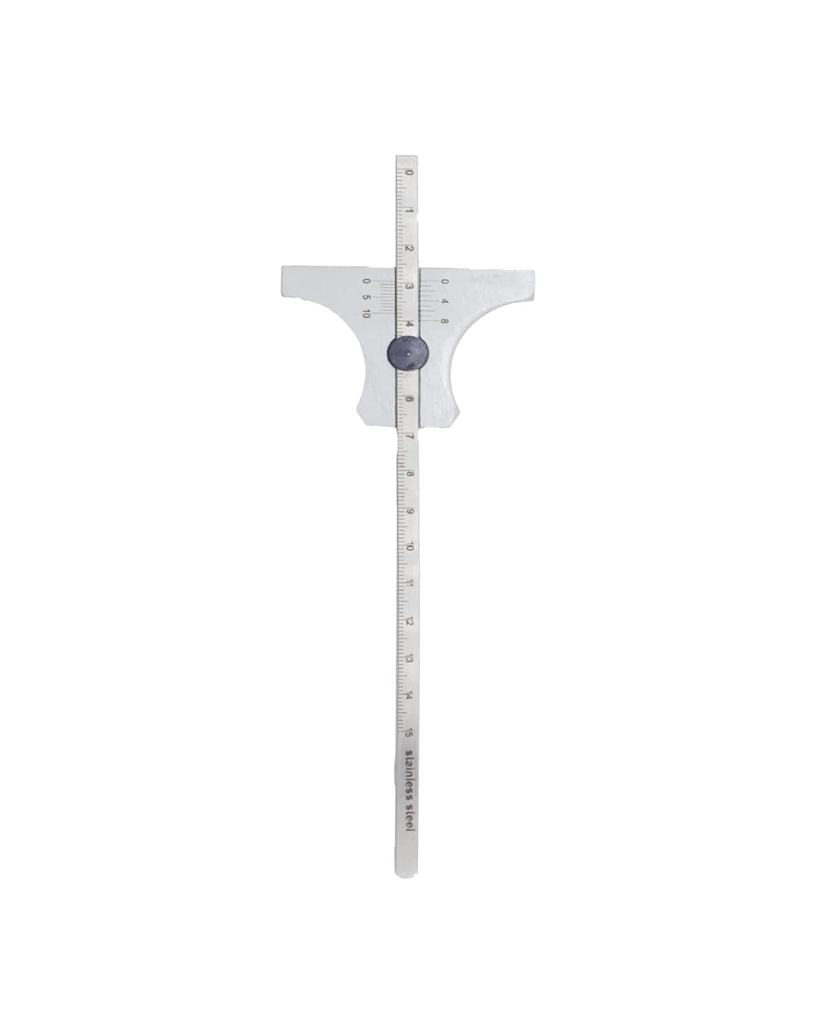 6 inch 150 mm vernier type depth gauge multipurpose stainless steel white finish