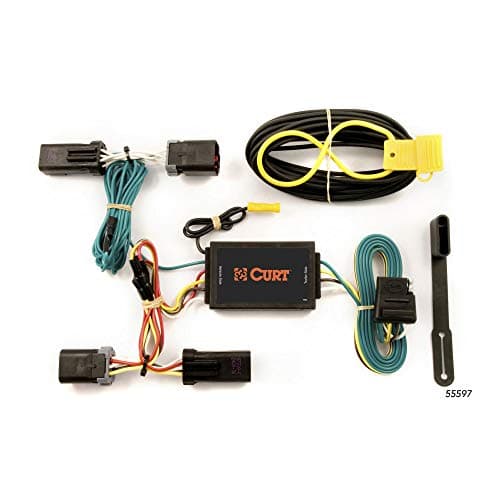 CURT 55597 Vehicle-Side Custom 4-Pin Trailer Wiring Harness, Fits Select Dodge Durango, Chrysler Aspen