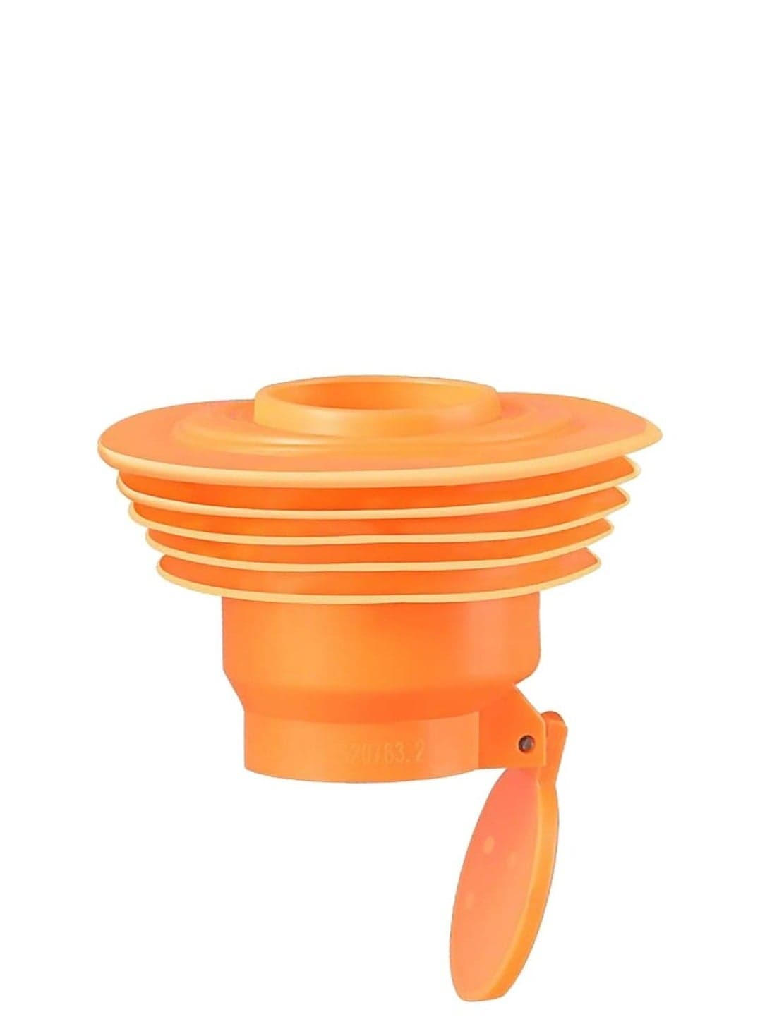 2 Pcs Drain Pipe Hose Silicone Plug, Sewer Seal Rings, Sealing Plug for Bathroom Kitchen Laundry Tools(Orange)