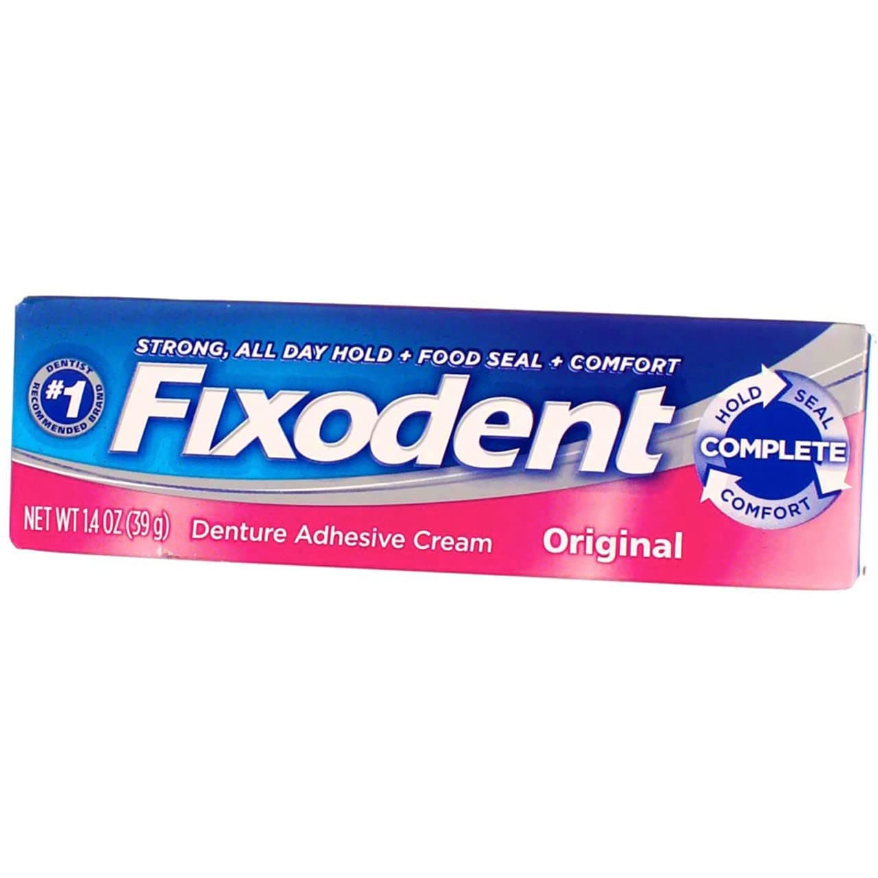 Fixodent Denture Adhesives Cream Original 45 ml Pack of 6