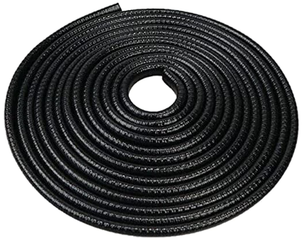 PRIKNIK Car U Shape Edge Trim Rubber Strip Seal Protector Car Door Edge Guards (16 ft/5 m) UniV-ersal for car (Black, 16 ft)