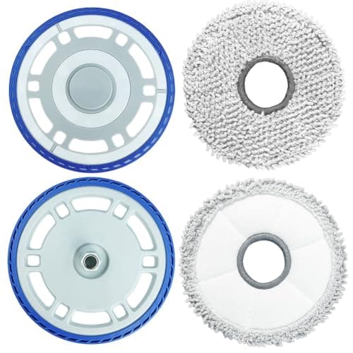 Ytaland 2 Pack Replacement Mop Pads Holder for Ecovacs Deebot T30 Pro Omni/T30 Omni/T30S/T30S Combo Robot Vacuum Cleaner Accessories, Washable Mopping Pad