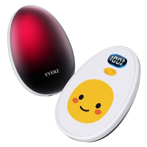Hand Warmers Rechargeable 2 Pack, Egg Electric Hand Warmers with LED Display & 4 Heat Levels, Magnetic Hand Heater for Women, Kids, Men, Raynauds Essentials, Gifts for Christmas, Birthday, Valentine