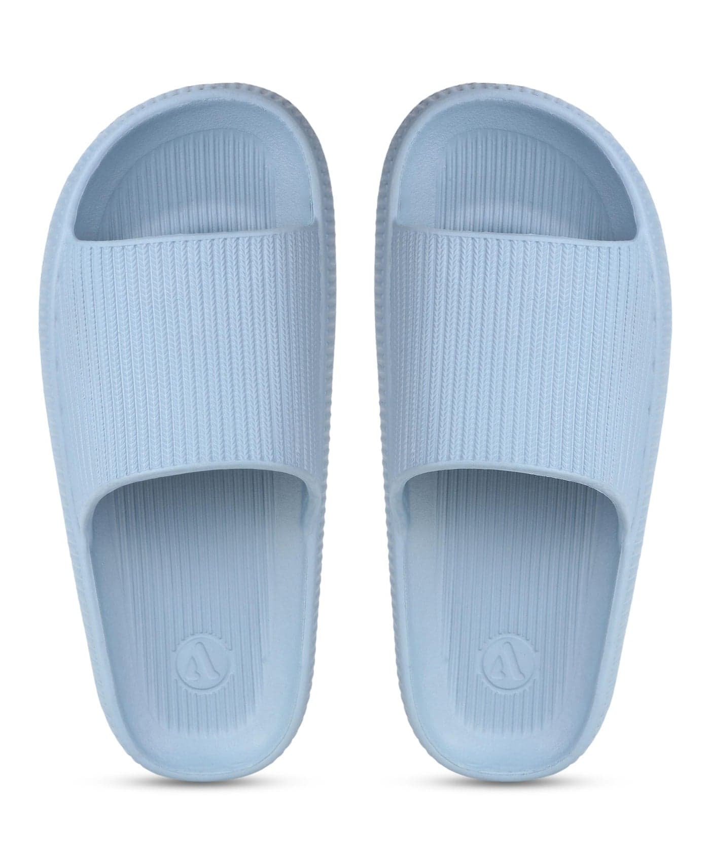Aqualite NEO-354 Women's Slides Slippers | Slip-On Comfort Flat Base Flipflop Anti-Skid, Lightweight & Easy to Wear | Casual Home & Outdoor Sandals for Women Blue