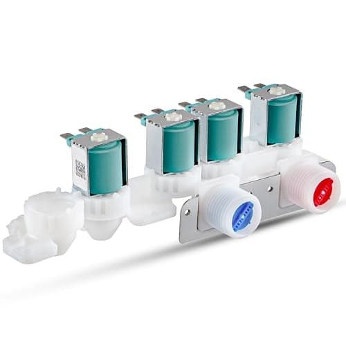VNAF93 WH23X29538 Fits For GE Water Inlet Valve Washing Machine Replacement For GE Washer Water GFW550SPR5RS GFW550SSN0WW GFW550SSN1WW GFW550SSN2WW GFW550SSN3WW GFW550SSN4WW PS16217225 EAP16217225