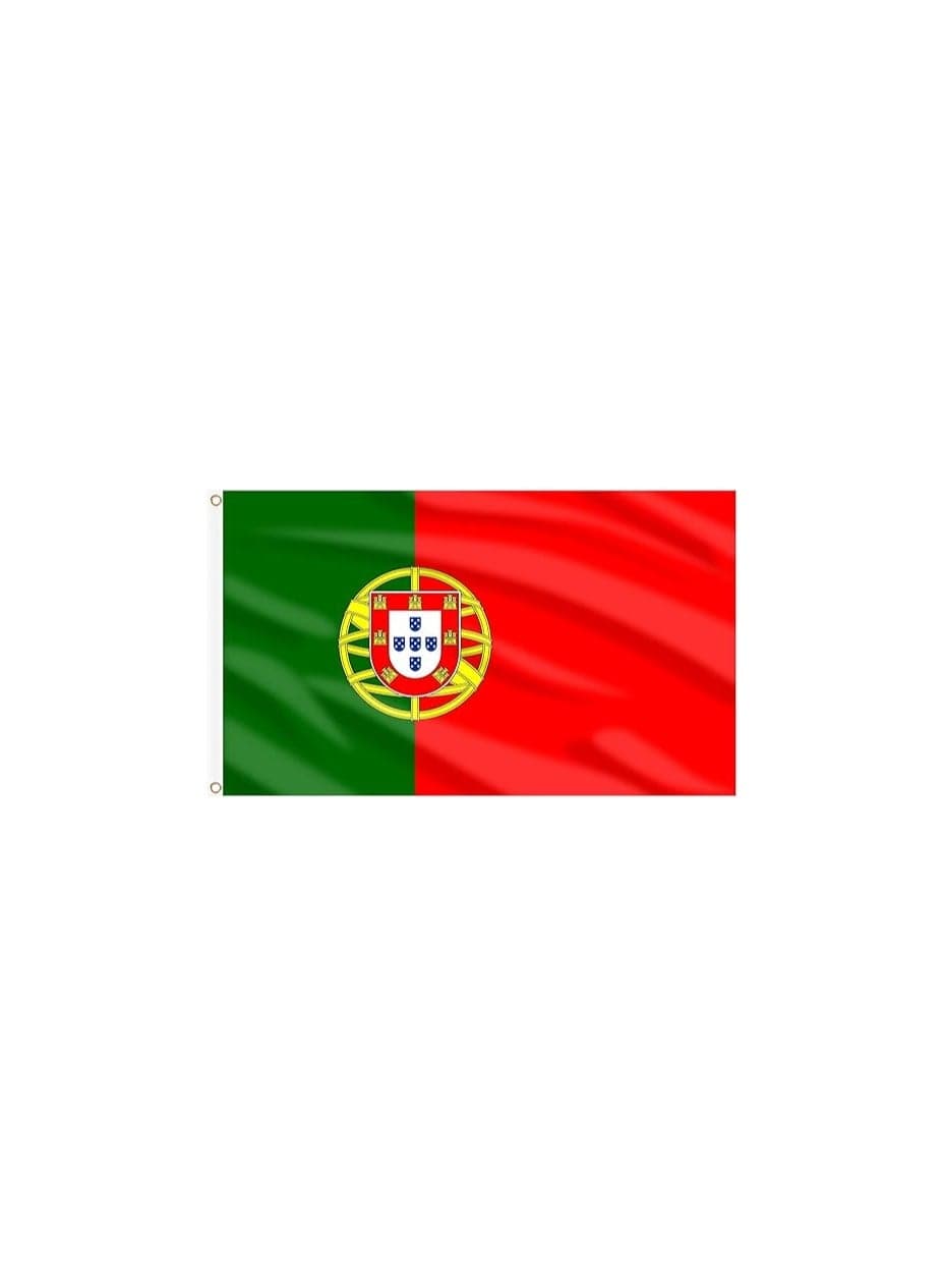 Portugal Flag 3x5ft Outdoor or Indoor Flag for Sport Events and Home - Polyester - Size 90x150cm - Perfect for Sports Fan Flag