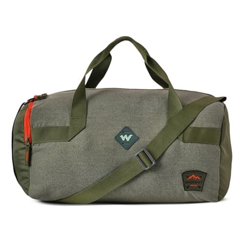 Wildcraft Polyester Backpack for Men & Women – Expedition DUF 25 Duffels Backpack | Stylish & Lightweight |Perfect for Travel School Work & Daily Use|Adjustable Straps & Compartments (Olive)