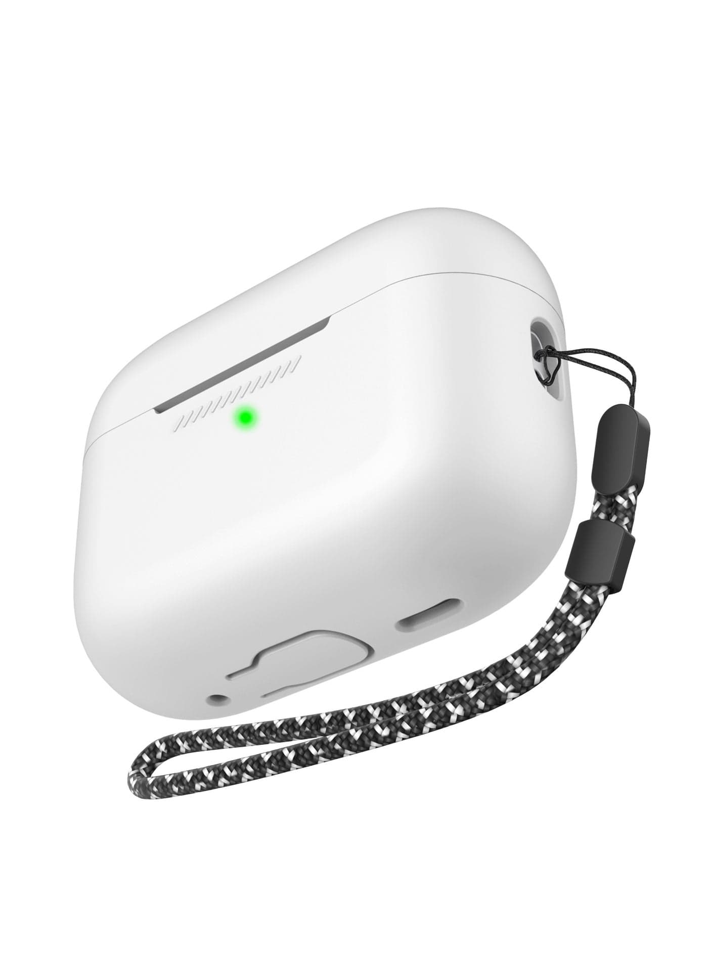 AirPods Pro 2 Case Silicone Protective Cover 【Front LED Visible】 Compatible with AirPods Pro 2nd Generation (white)