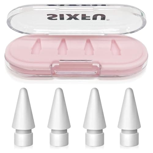 SIXFU Tips for Apple Pencil Tips, Apple Pencil Pro Tips, Apple Pen Tips, Case Accessories Compatible with iPad Pencil Tips(4 PCS)