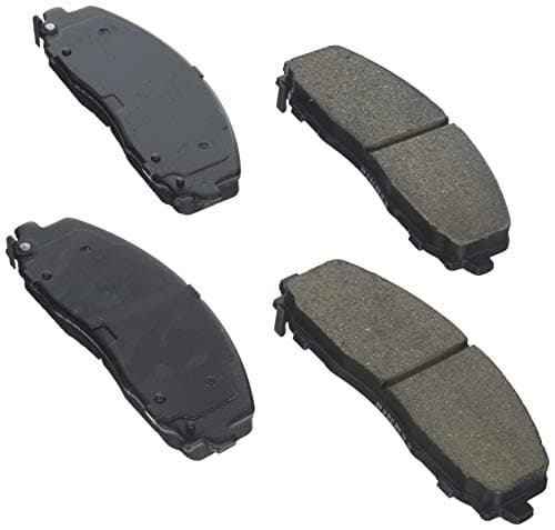 BOSCH BE1589H Blue Ceramic Disc Brake Pad Set with Hardware Compatible with Select Chrysler Pacifica Town Country Voyager Dodge Grand Caravan Journey Jeep Gladiator Ram CV VW Routan FRONT