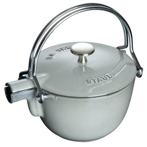 Staub Cast Iron 1-qt Round Tea Kettle - Graphite Grey, Made in France