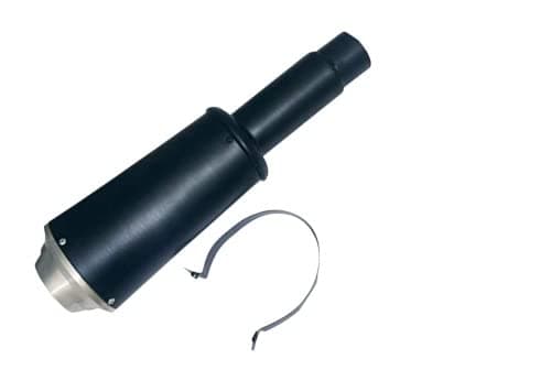 R.A. Accessories Universal Bike Silencer Exhaust System Bike Muffler - Universal for All Bikes and Scooty (Black)