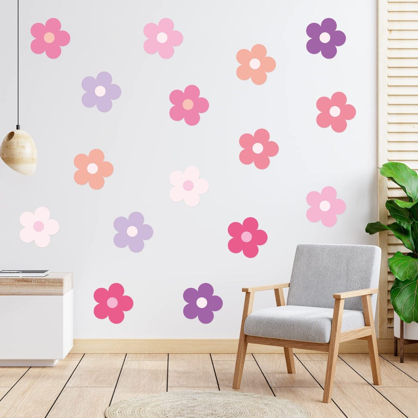 A1diee 1000Pcs Groovy Hippie Stickers in 2 Rolls for Girls Kids Teens Boho Rainbow Daisy Butterfly Flower Themed Self Adhesive Decals for Birthday Gifts Party Supplies Favors School Activity Reward