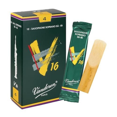 Vandoren SR714 Soprano Sax V16 Reeds Strength 4; Box of 10