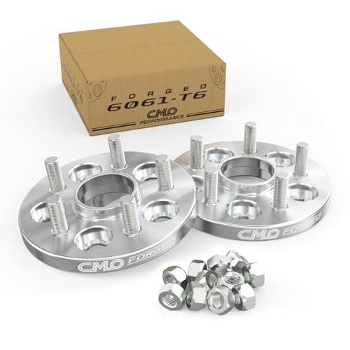 Customadeonly 15mm Wheel Adapters Hubcentric 5x100 to 5x112 (Hub to Wheel) with Center Bore 56.1 (Hub) to 57.1 (Wheel) Compatible for Subaru 5x100 to Use 5x112 Wheel (2pc 12x1.25 Thread Pitch)