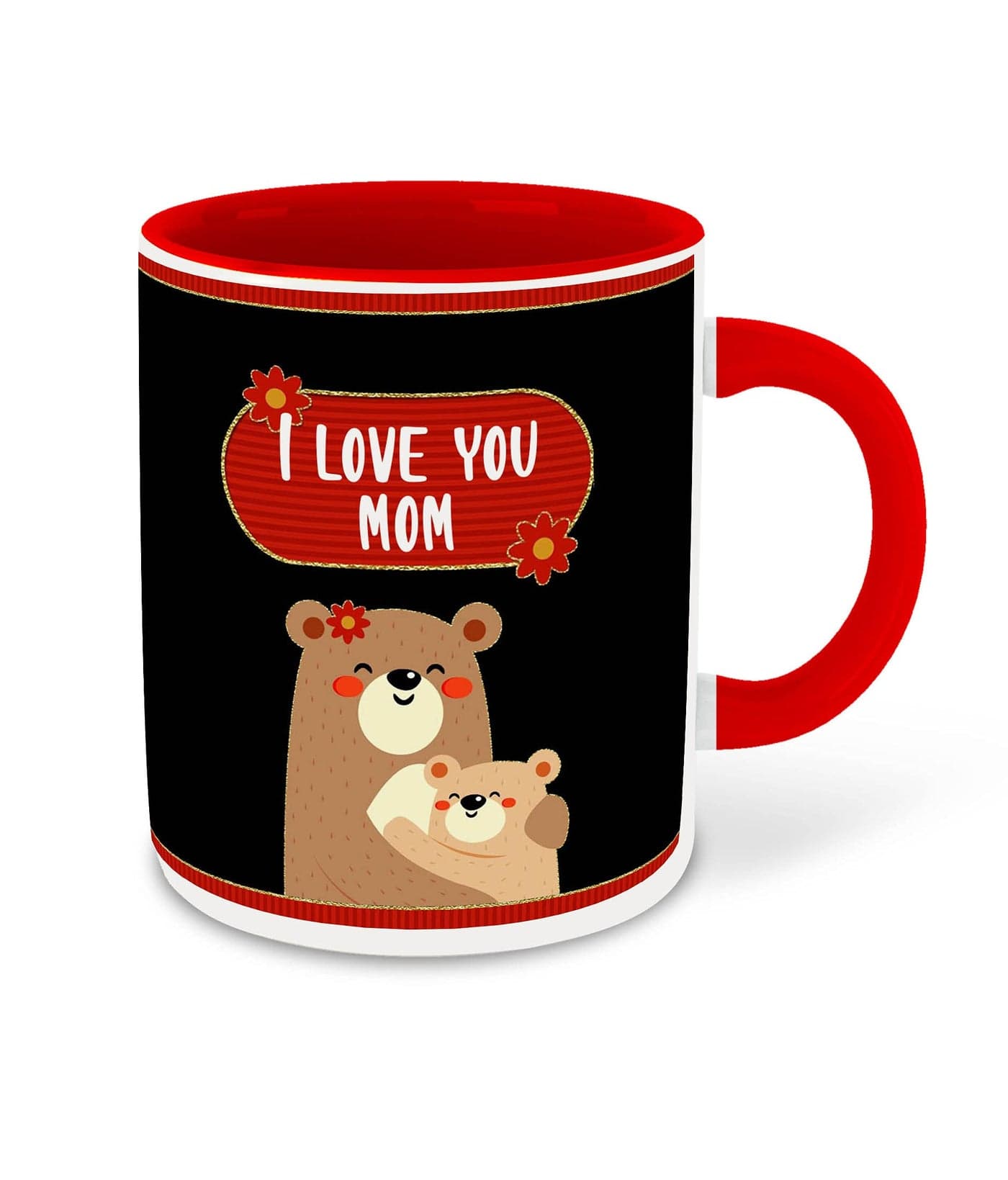 WHATS YOUR KICK - I Love You Mom Inspiration Printed Red Ceramic Coffee Mug - Mothers Day | Mom Quotes | Birthday | Anniversary | Best Gift | Hobby (D11)