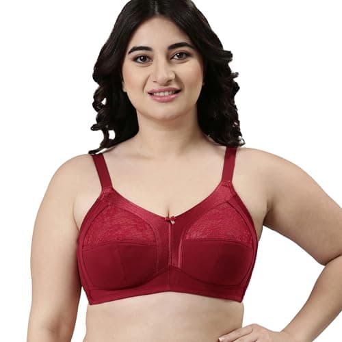 Enamor A014 Super Contouring M-Frame Full Support Bra - Supima Cotton, Non-Padded, Wirefree & Full Coverage