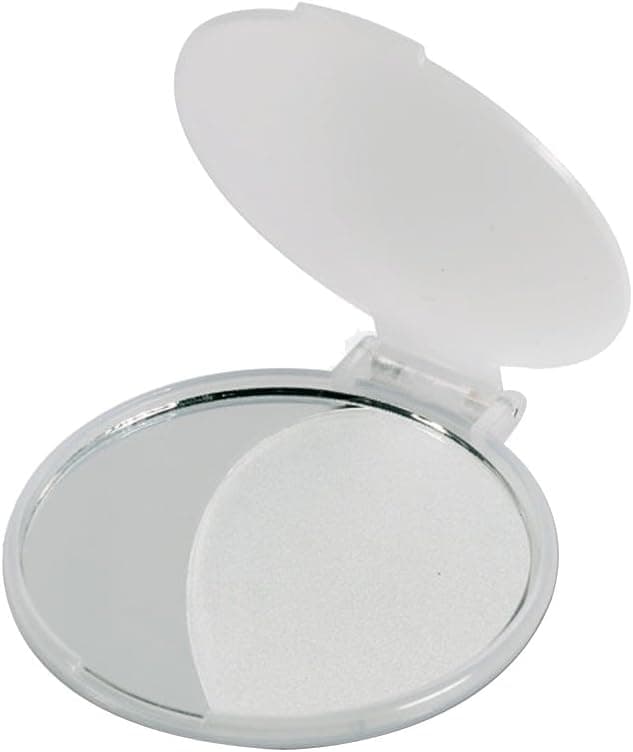 eBuyGB Compact Cosmetic Handbag Folding Pocket Vanity Mirror Toiletry Bag Transparent