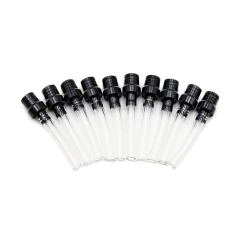 PRO BAT 10 Pack CNC Motorcycle Gas Cap Two-way Breather Tube Vent Gas Cap Breather Tube Vent Hose for Dirt Bike Pit Bike ATV All Factory CRF XR CR All Quads All Off-road Motorcycle, Black