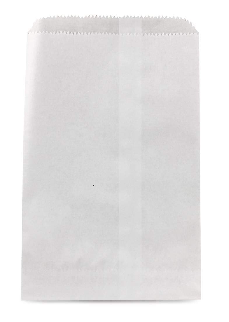 Hygloss Pinch Bottom Paper Bags 8.5"X11" 50/Pkg - White