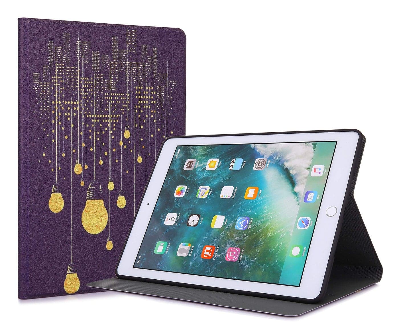 MOCA Case for ipad 9.7 inch 5th/6th Generation 2017/2018, Protective Case Cover for ipad 9.7 Air 1/2 Gen, Slim Adjustable Multi-Angle Stand, Auto Wake/Sleep