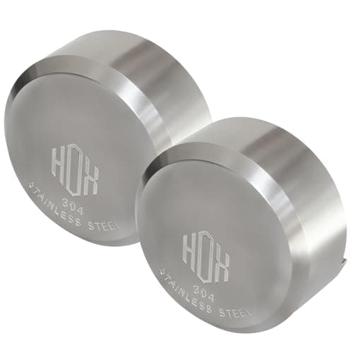 HOX Stainless Steel Puck Lock MilitaryGrade Hidden Shackle Padlock Weatherproof Trailer Door Lock 2 Pack