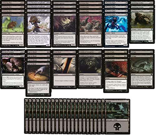 Mono Black Devotion Control Deck Modern Legal Custom Built Magic The Gathering MTG 60 Card