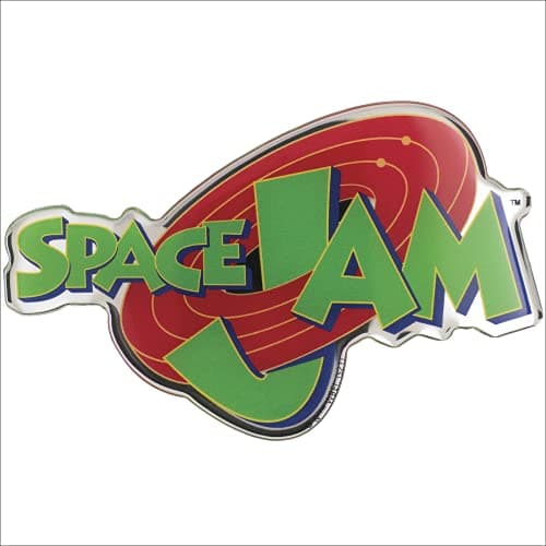 Fan Emblems Space Jam 96 Logo Car Decal Automotive Resin Coated Sticker for Cars Laptops Most Smooth Surfaces Officially Licensed Looney Tunes Gifts Accessories Decor
