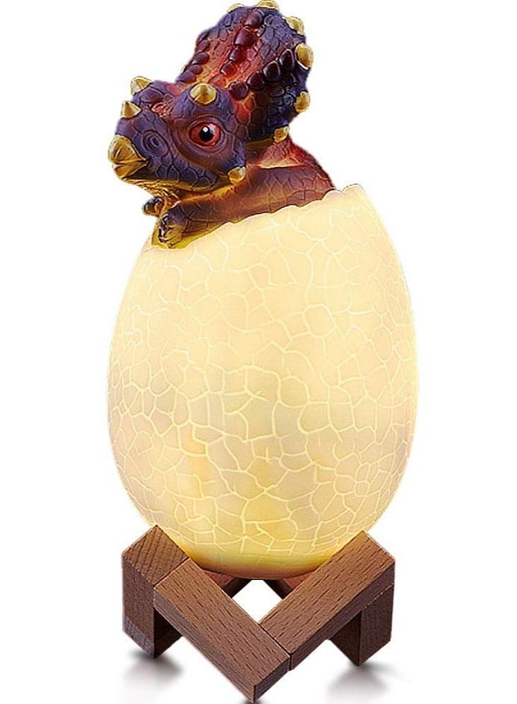 3D Dinosaur Night Light for Kids, with Remote Control 16 Color Changing, Toy Festival Gifts, Birthday Gift Boys Girls (Triceratops)