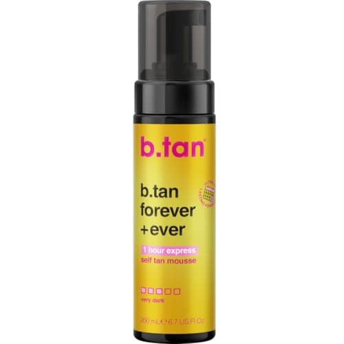 btan Ultra Long Lasting Self Tanner Mousse Forever Ever Lasts Up to 11 Days Fast 1 Hour Express Sunless Tanning Foam No Fake Tan Smell Dark Bronze Glow Vegan Cruelty Free 67 Fl Oz
