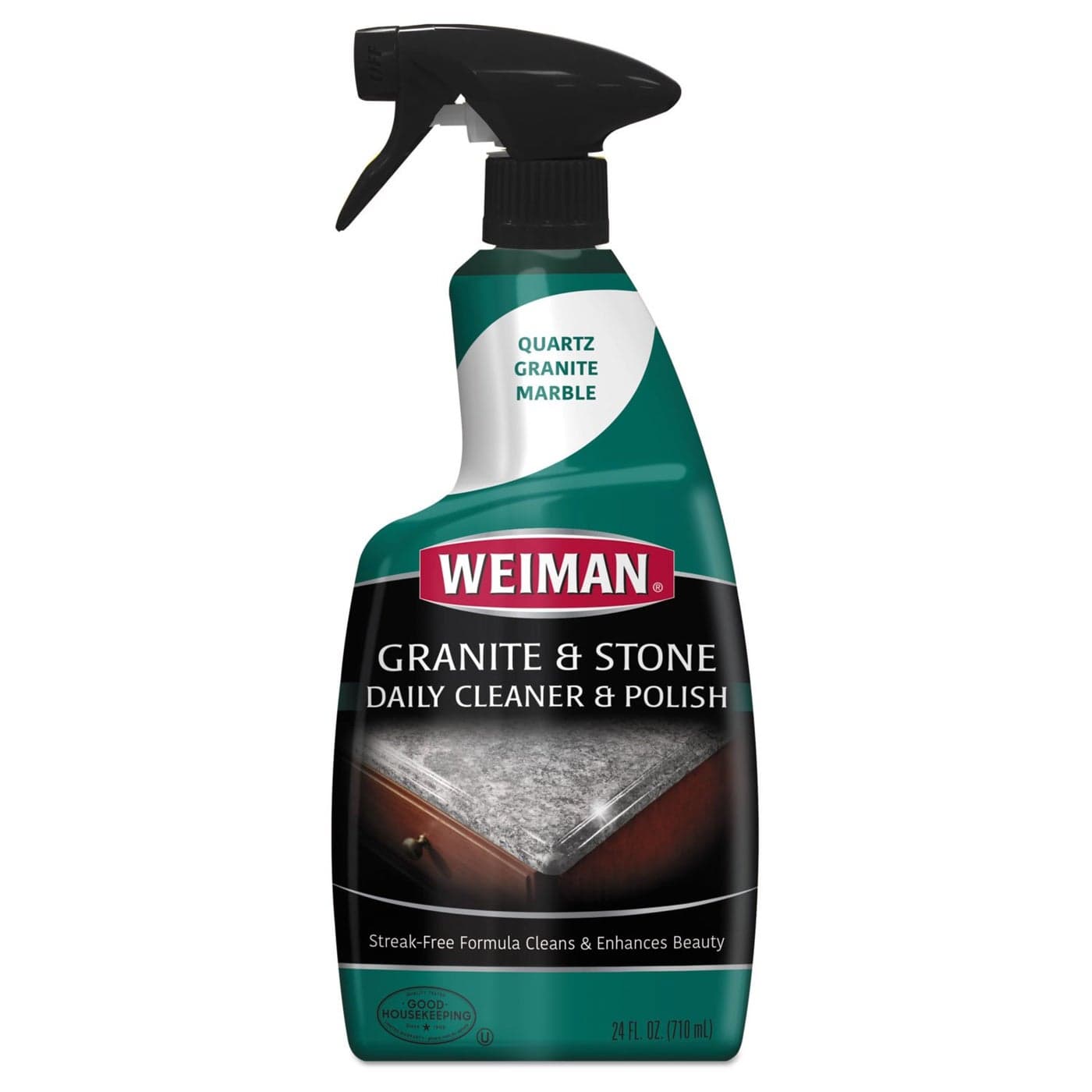 Weiman Granite Cleaner and Polish - 24 Ounce 6 Pack - For Granite Marble Soapstone Quartz Quartzite Slate Limestone Corian Laminate Tile Countertop and More