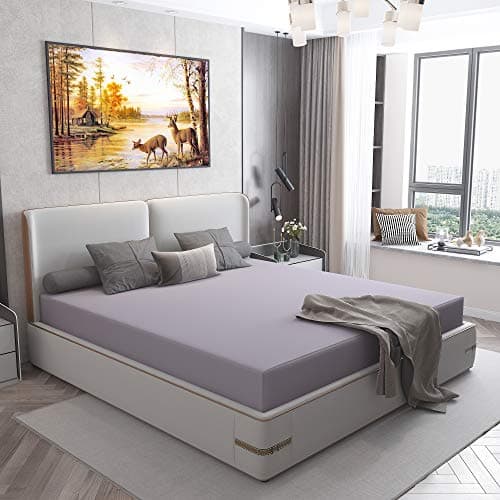 Lithara Cotts Wonder Mattress Protector for Single Bed | Water Resistant & Stretchable Fabric | Size : 72 x 48 Inches (6x4 Feet) | (Grey)