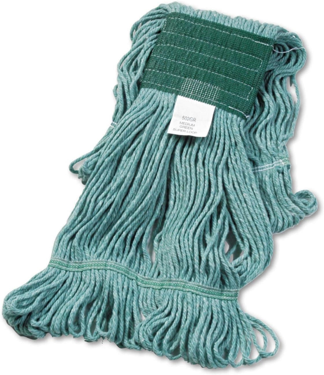 Boardwalk BWK502GNEA 5 in Super Loop CottonSynthetic Fiber Wet Mop Head Medium Green