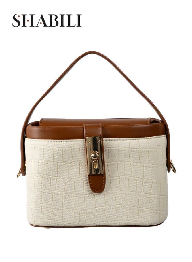 Women's Crocodile Pattern Crossbody Bag, Ladies Bag Shoulder Bag PU Handbag Messenger Bag Satchel Bag Shoulder Bag, Fashion Daily Commuting for Office, Shopping, Travel and Dates for Girls and College