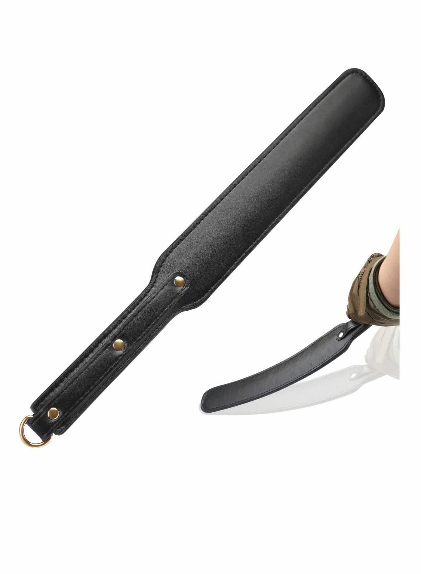 Riding Crop for Horses, Durable Leather Paddle 18'' Lightweight Equestrian Crops