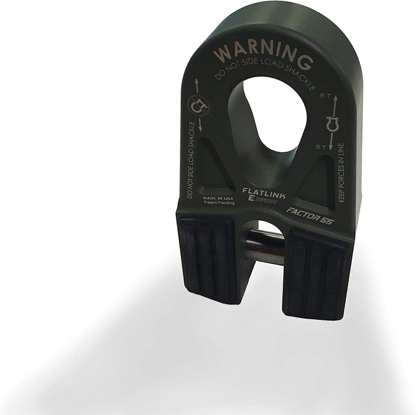 Factor 55 0008006 FlatLink E Expert Version Winch Shackle Mount Assembly Anodized Gray