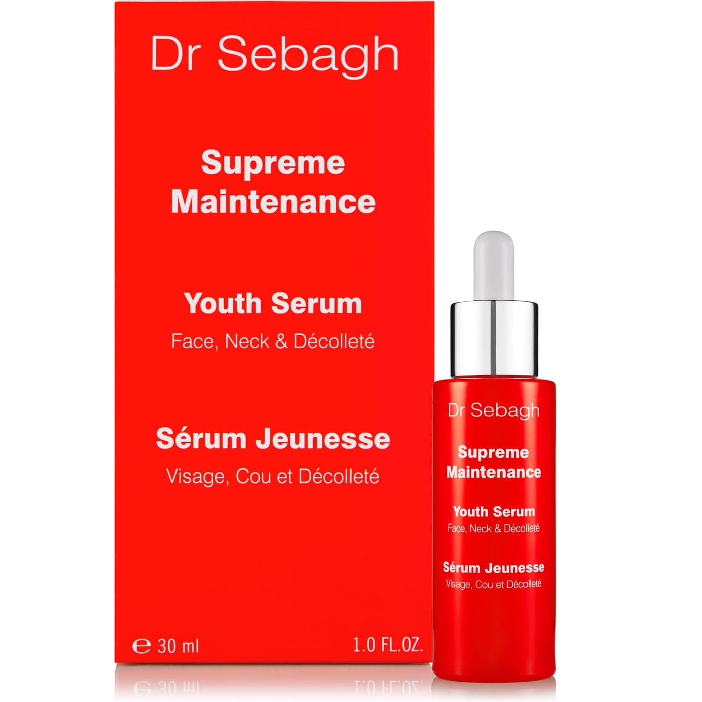 Dr Sebagh Supreme Maintenance Youth Serum 1 fl oz Award Winning Anti Aging Serum with Resveratrol Hydrating Enhanced with Collagen Antioxidants Rejuvenates Dark Spots on Face Neck
