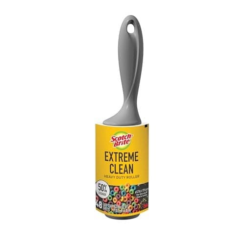 3M 830R-S-48 Scotch-Brite 50% Stickier Lint Roller-48 Sheets 4" X25.1