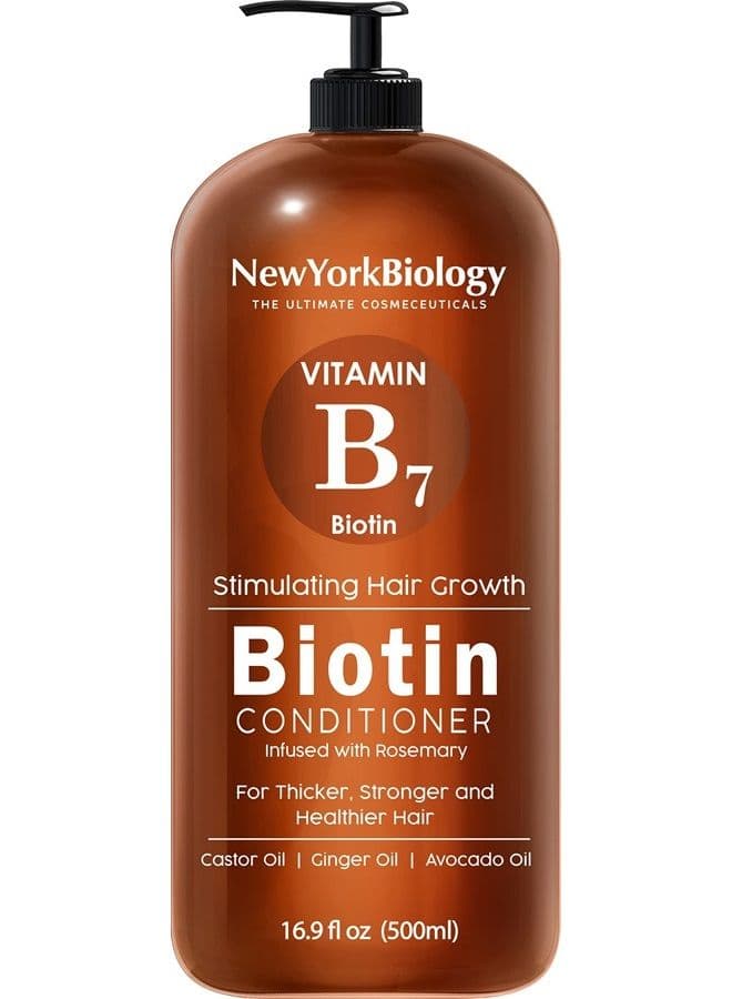 Biotin Conditioner for Hair Growth and Thinning Hair – Thickening Formula for Hair Loss Treatment – For Men & Women – Anti Dandruff - 16.9 fl Oz