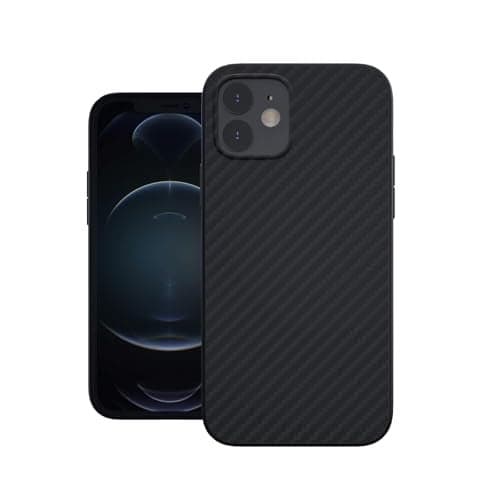 TECHRACK Designed by Evutec Compatible with iPhone 12 Mini, Aramid Fiber Cases Cover, Military-Grade Drop Protection, Slim Smooth Phone Case with AFIX+ Free Vent Mount for iPhone 12 Mini 5.4 Inch