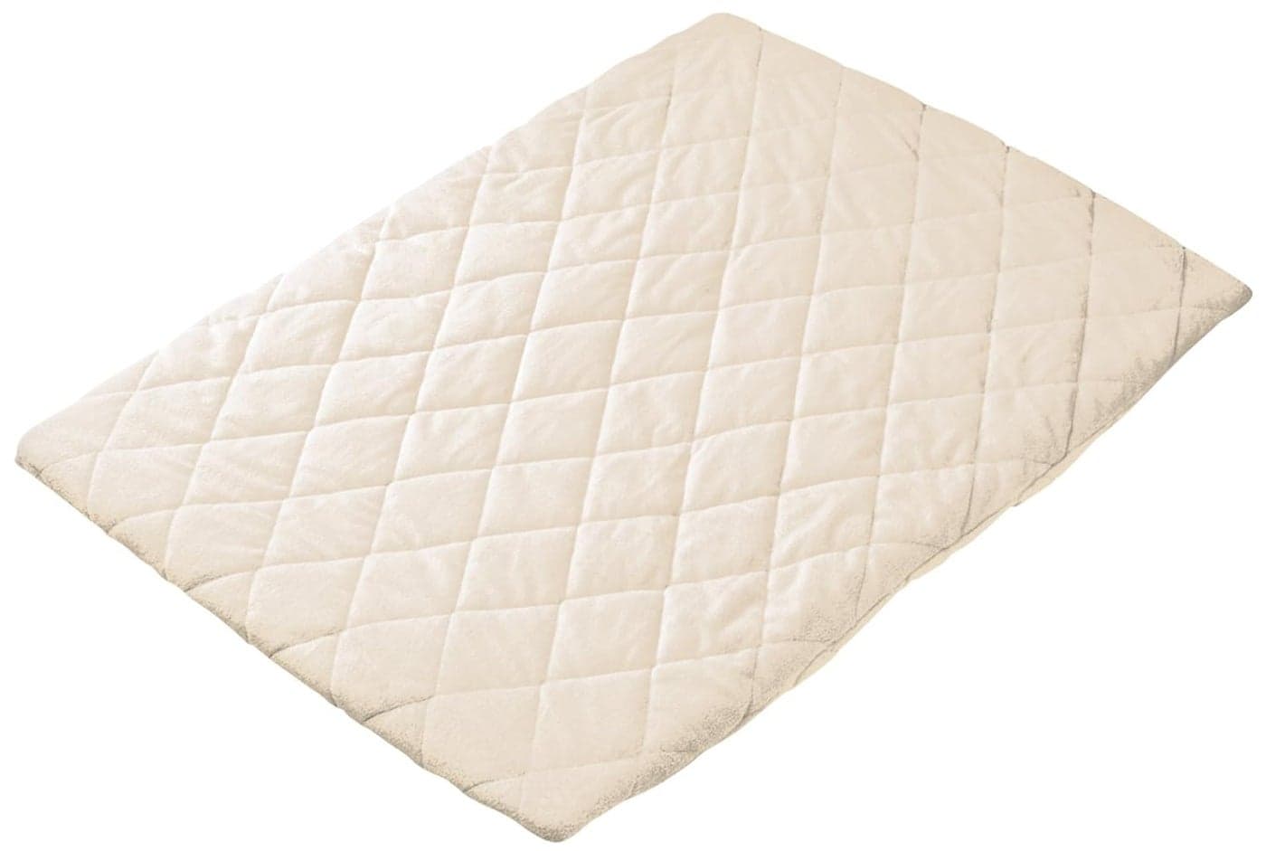 Playette Cream Quilted Travel Cot Fitted and Padded Sheet 2340mm L X 10670mm W