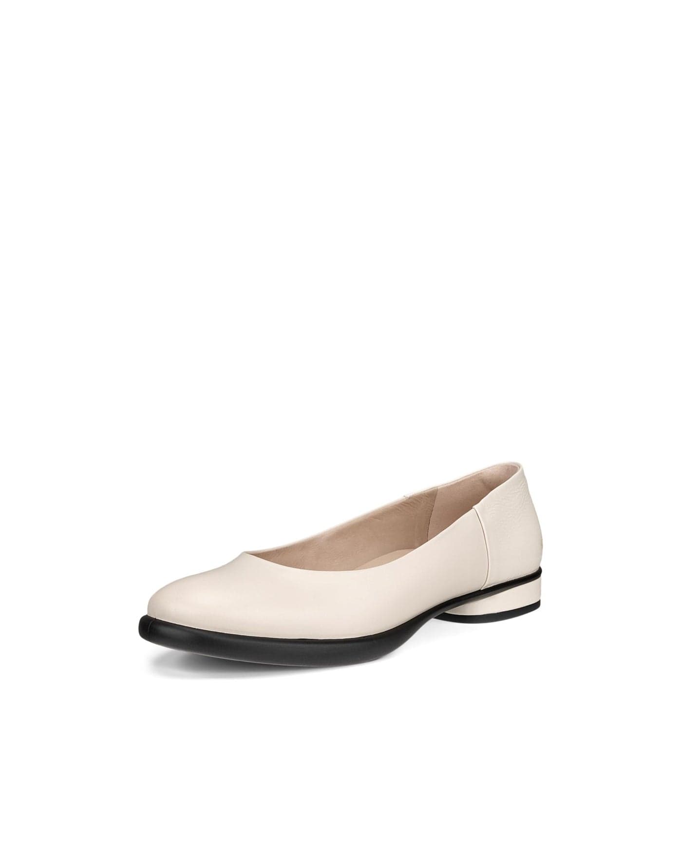 ECCO Womens Sculpted Luxe Ballerina Ballet Flat Limestone 665